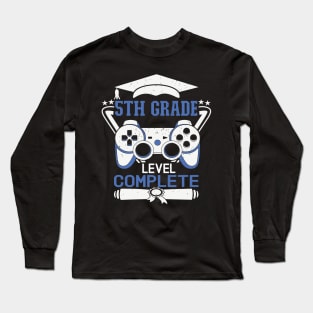 5th Grade Level Complete Design is a Cool 5th Grade Graduation Long Sleeve T-Shirt